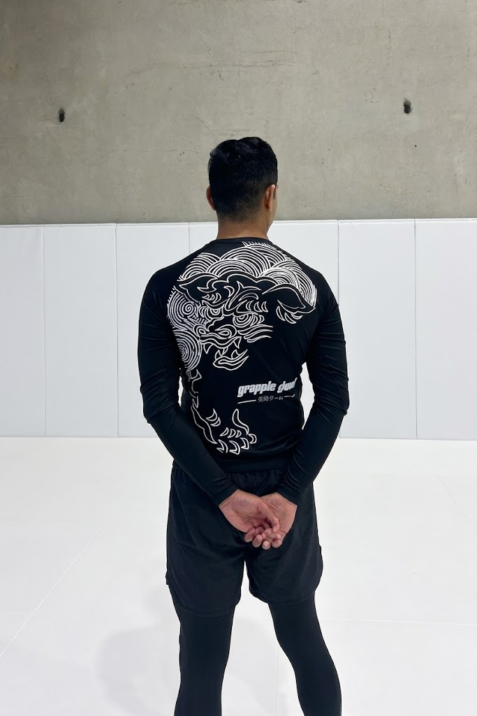 Mens Foo Dog Long Sleeve Rashguard